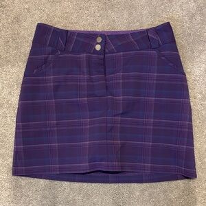 Nike Purple Plaid Golf Skort
